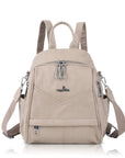 Soft Vintage Vegan Leather Mini Backpack for School & Work