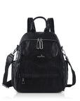Soft Vintage Vegan Leather Mini Backpack for School & Work
