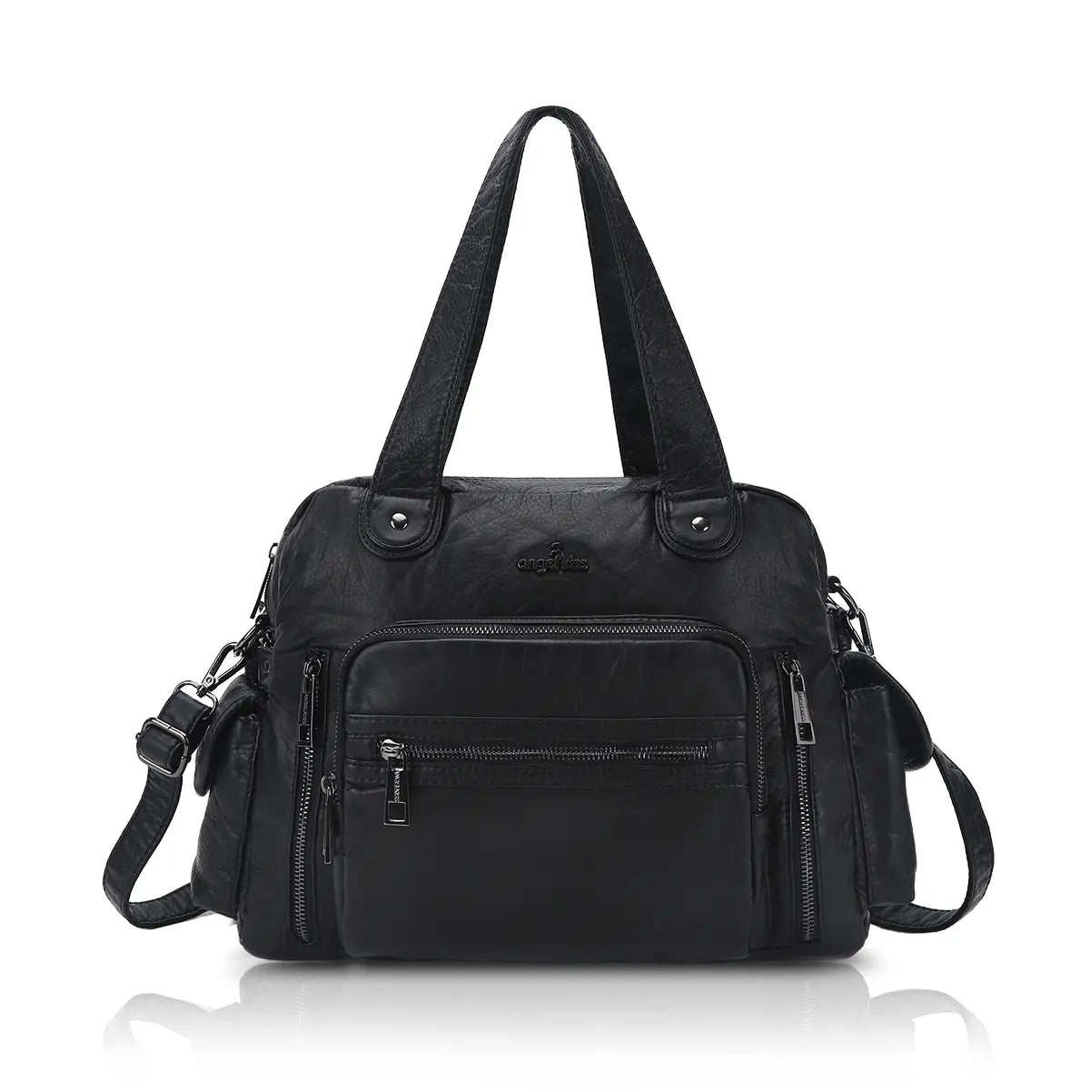 Relaxed Carryall Shoulder Bag with Long Handles