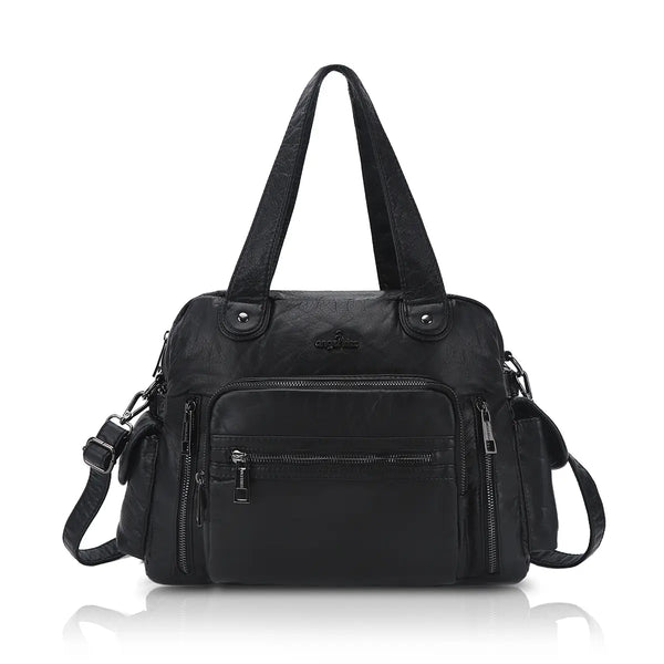 Relaxed Carryall Shoulder Bag with Long Handles