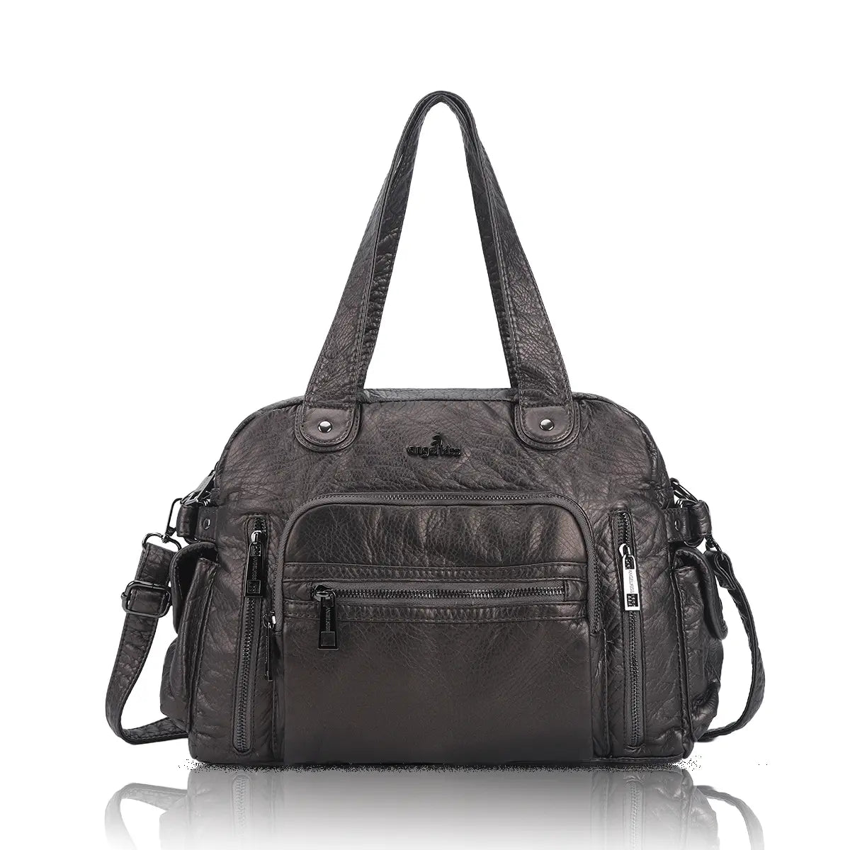 Relaxed Carryall Shoulder Bag with Long Handles
