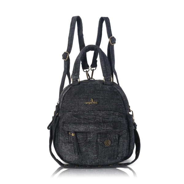 Classic Small Denim Backpack For Women