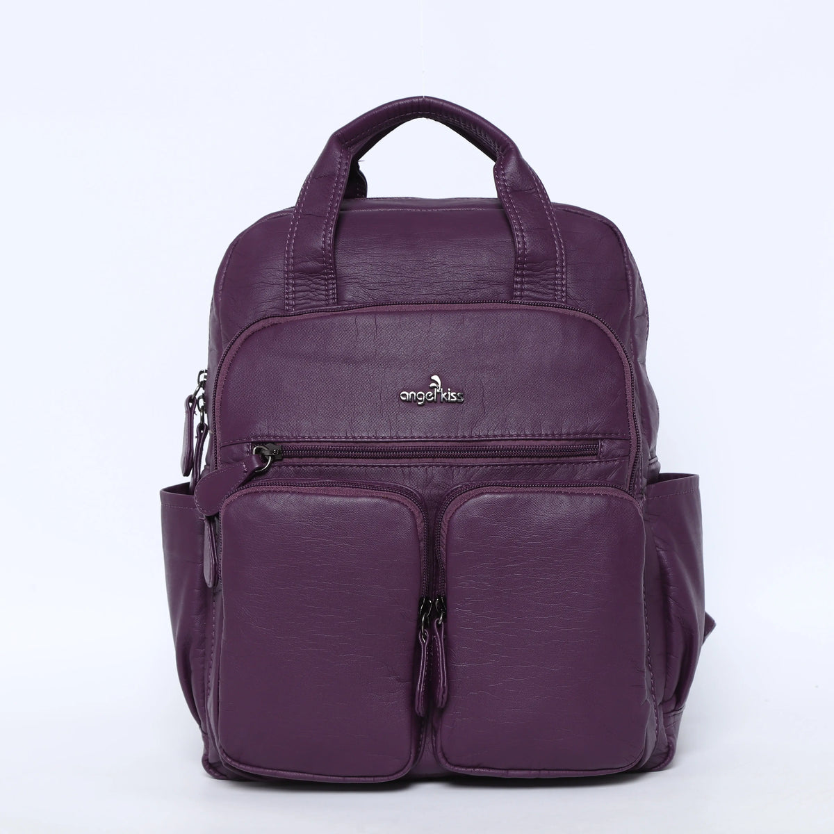 Washed Large Capacity Multi-Pocket Backpack