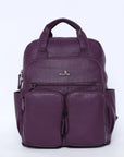 Washed Large Capacity Multi-Pocket Backpack