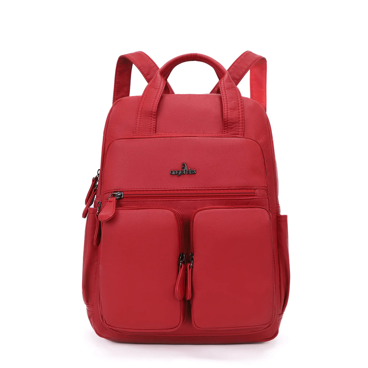 Washed Large Capacity Multi-Pocket Backpack