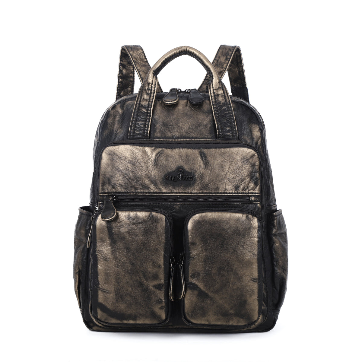 Retro large capacity stylish comfortable durable backpack-Angelkiss Bag
