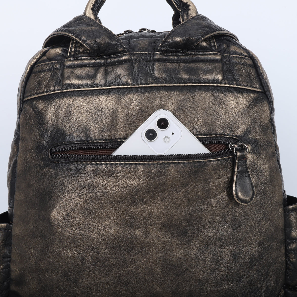 Retro large capacity stylish comfortable durable backpack-Angelkiss Bag