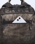 Retro large capacity stylish comfortable durable backpack-Angelkiss Bag