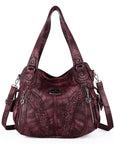 washed tie-dye design Daily women simple unique hobo handbag-Angelkiss Bag