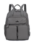 Washed Large Capacity Multi-Pocket Backpack