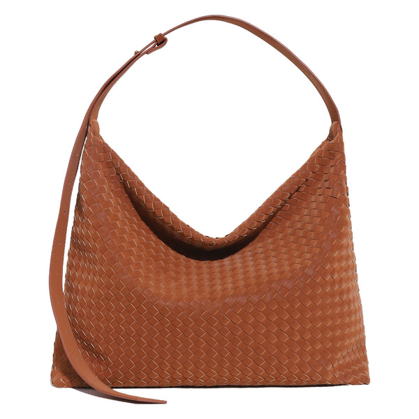 Large Capacity Woven Slouchy Shoulder Bag