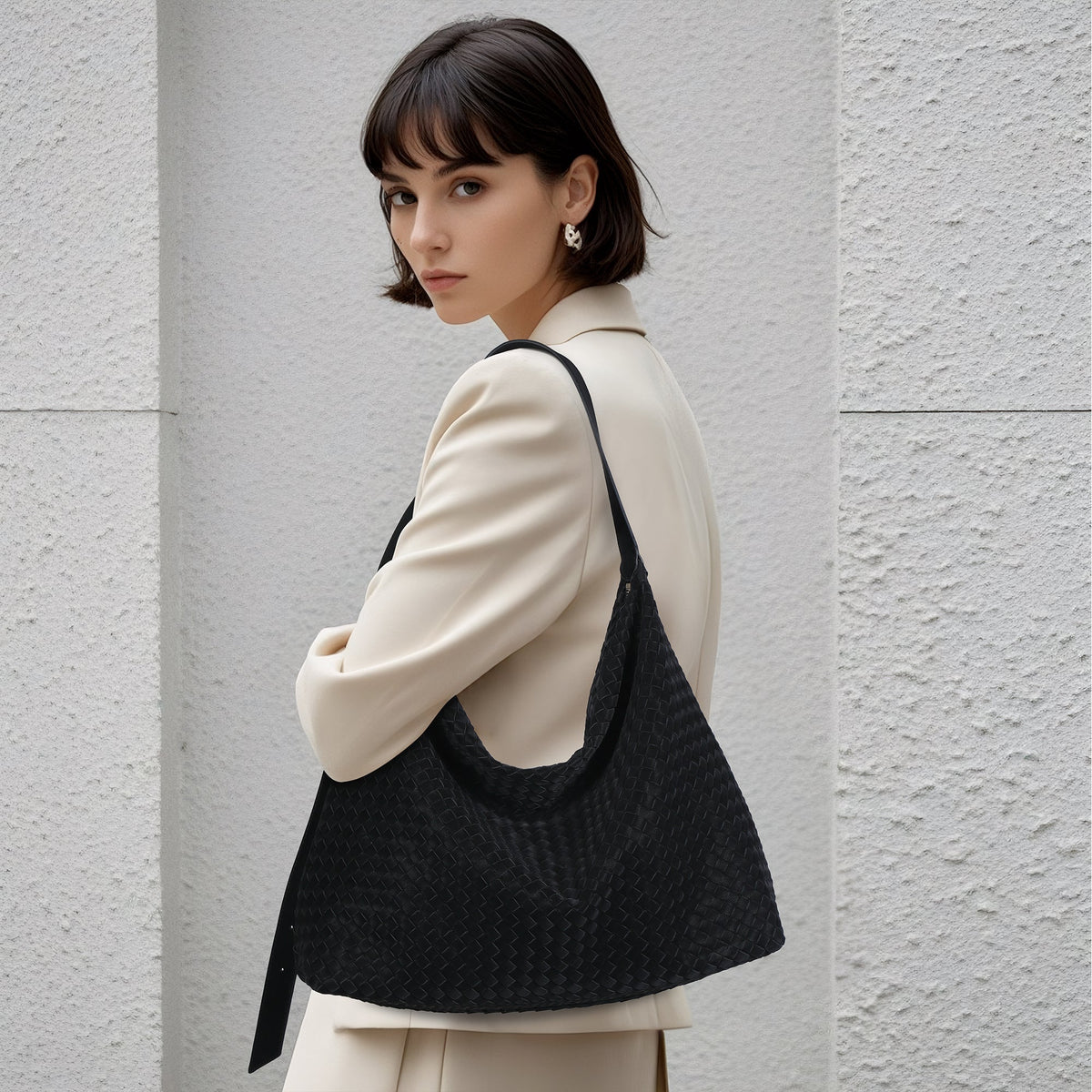 Angel Kiss vintage woven bag women's tote bag-Angelkiss Bag