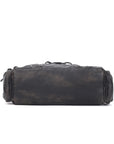 Lace-Up Moto Multi-Pocket Shoulder Bag