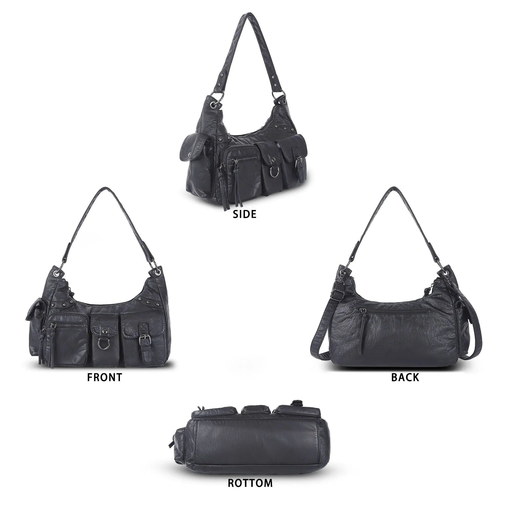 Small Multi-Pocket Shoulder &amp; Crossbody Bag