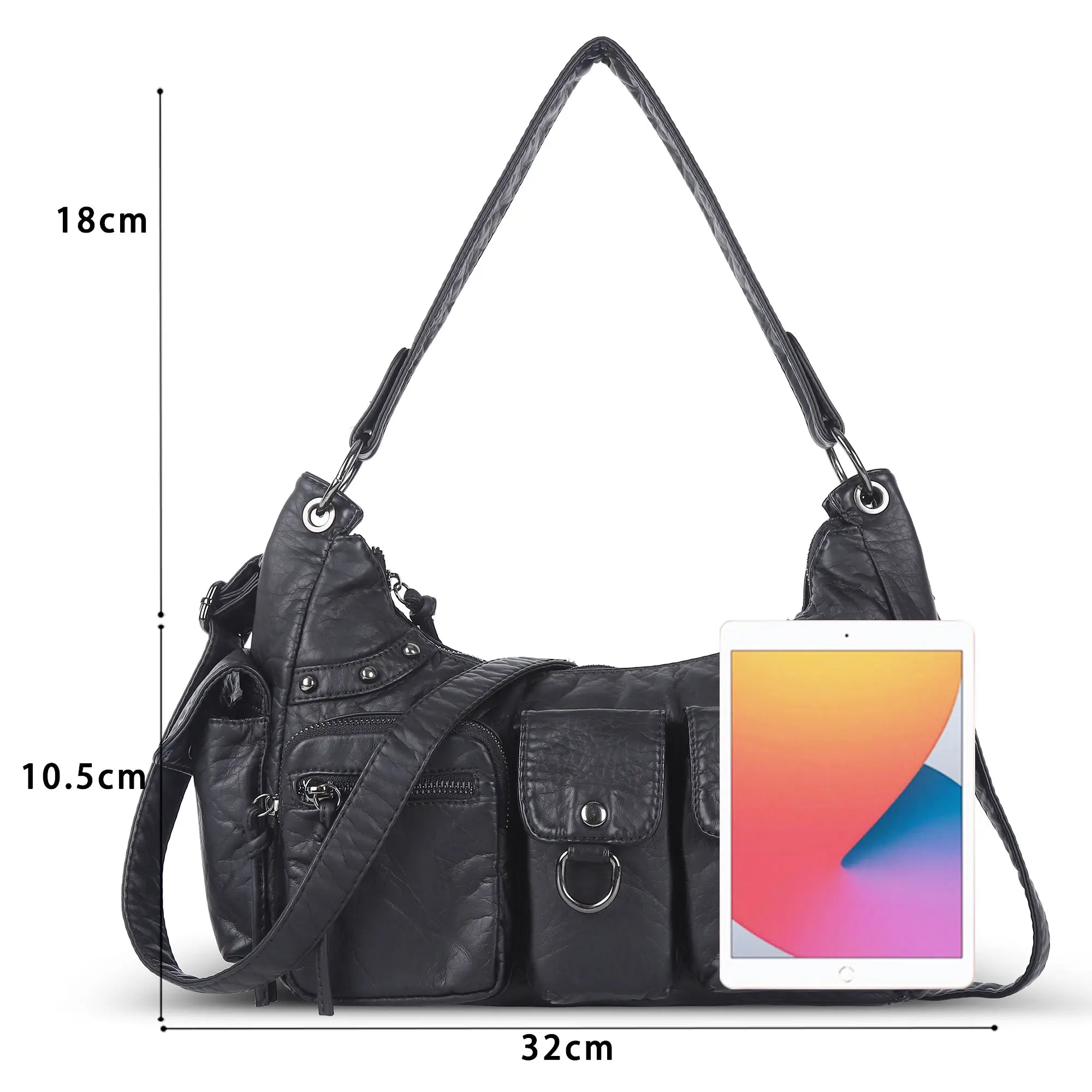Small Multi-Pocket Shoulder &amp; Crossbody Bag