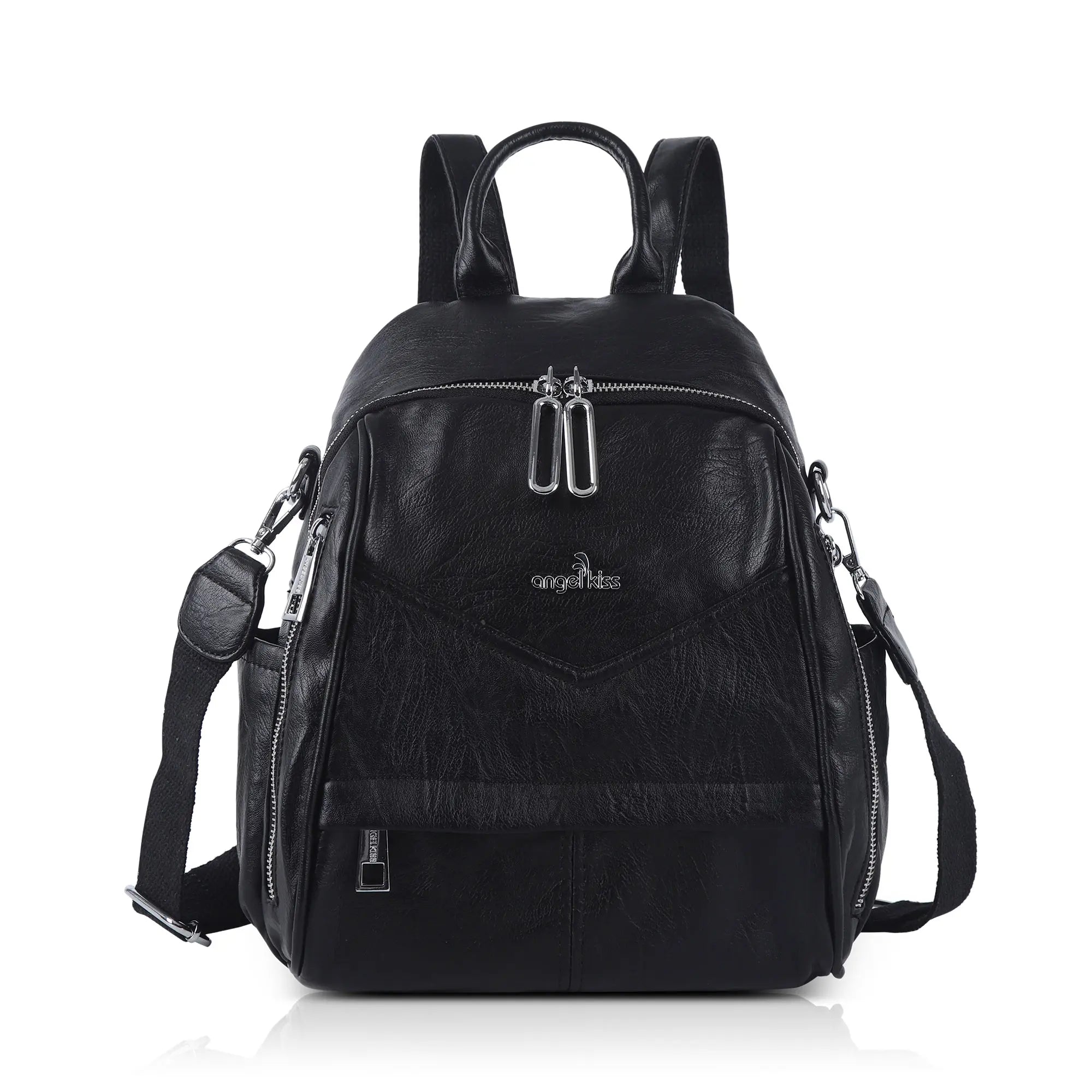 Soft Vintage Vegan Leather Mini Backpack for School &amp; Work
