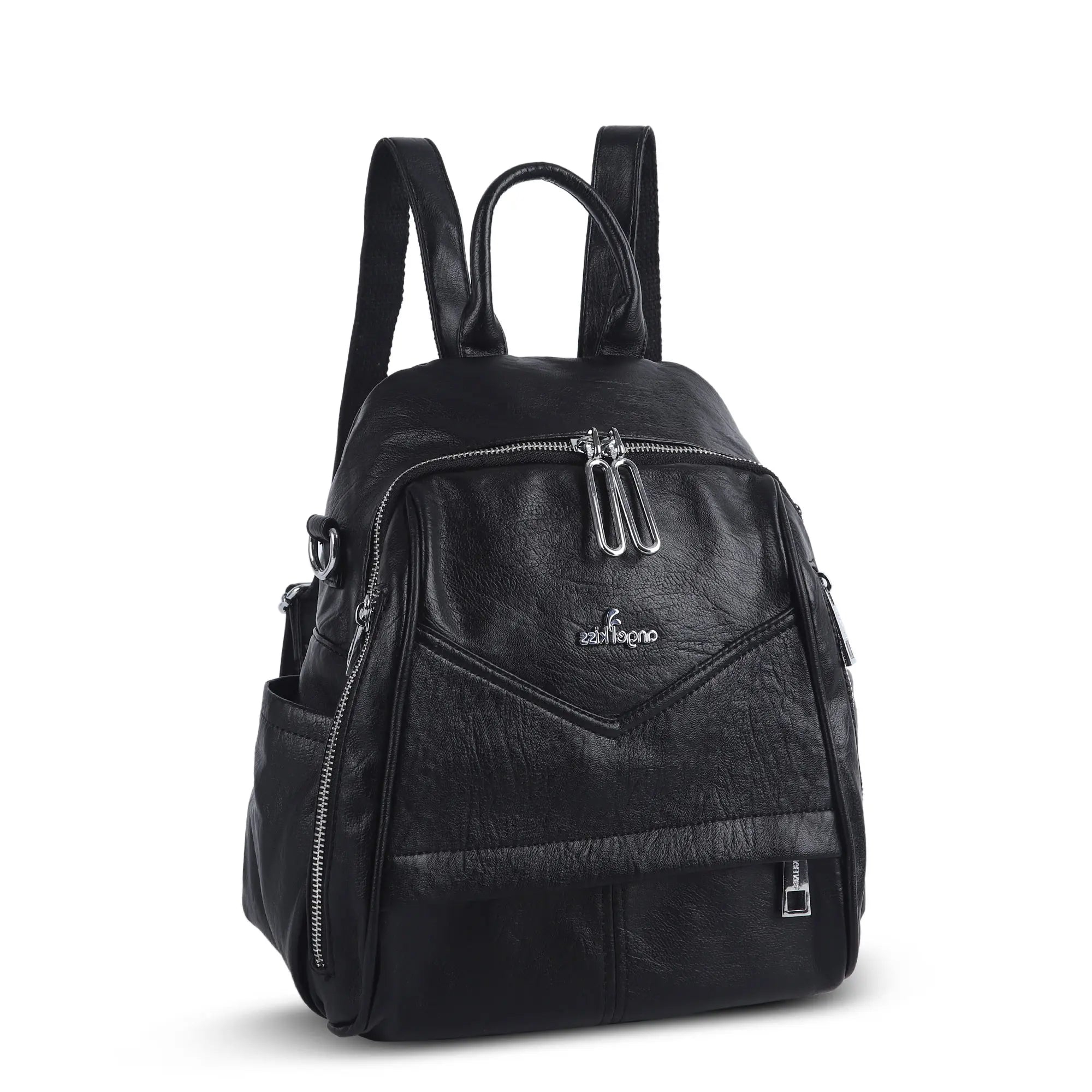 Soft Vintage Vegan Leather Mini Backpack for School &amp; Work