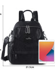 Soft Vintage Vegan Leather Mini Backpack for School & Work