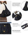 Cargo Pocket Hobo Shoulder Bag