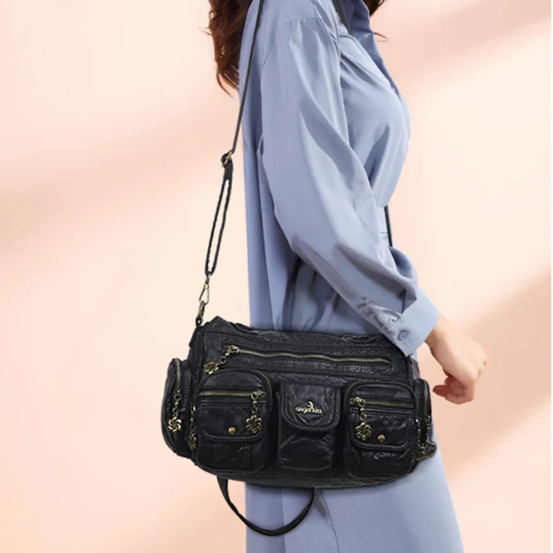 Cargo Pocket Hobo Shoulder Bag