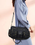 Cargo Pocket Hobo Shoulder Bag