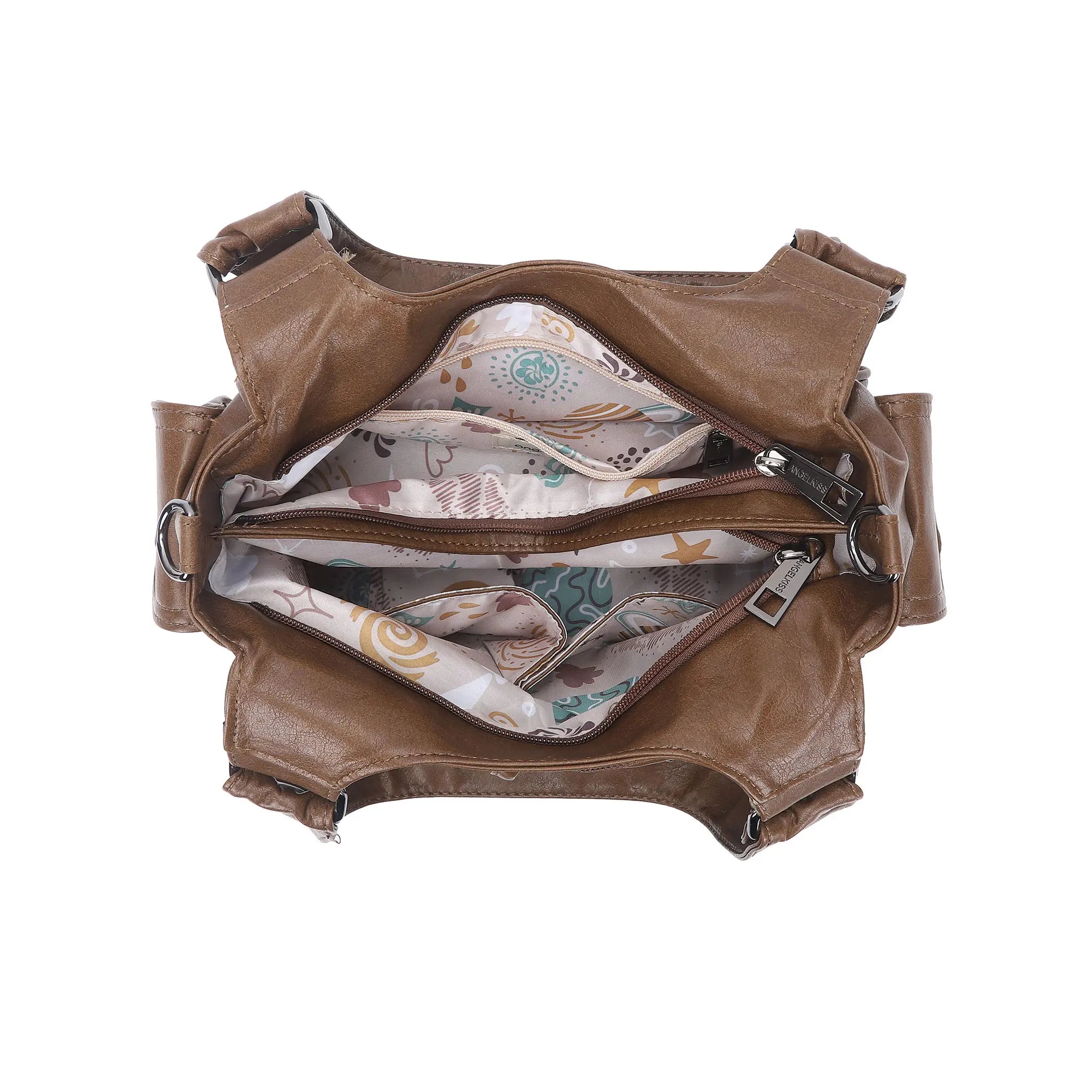 Women’s 2000s Cargo Multi-Pocket Shoulder Bag with Crossbody Strap