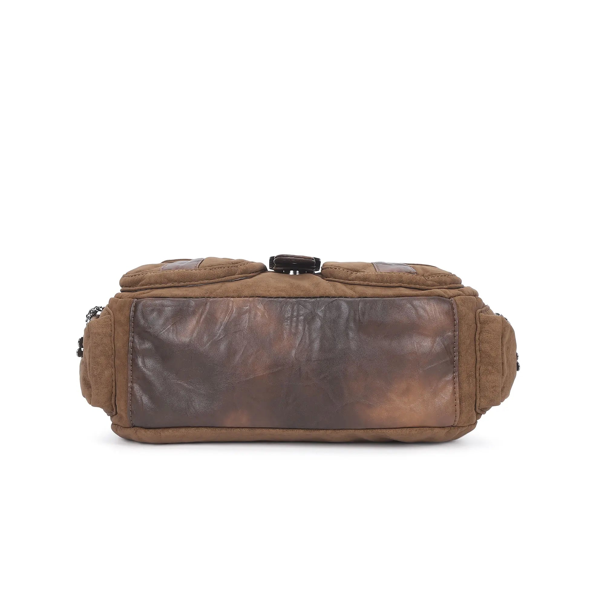 Vintage Moto Multi-Pocket Satchel Bag