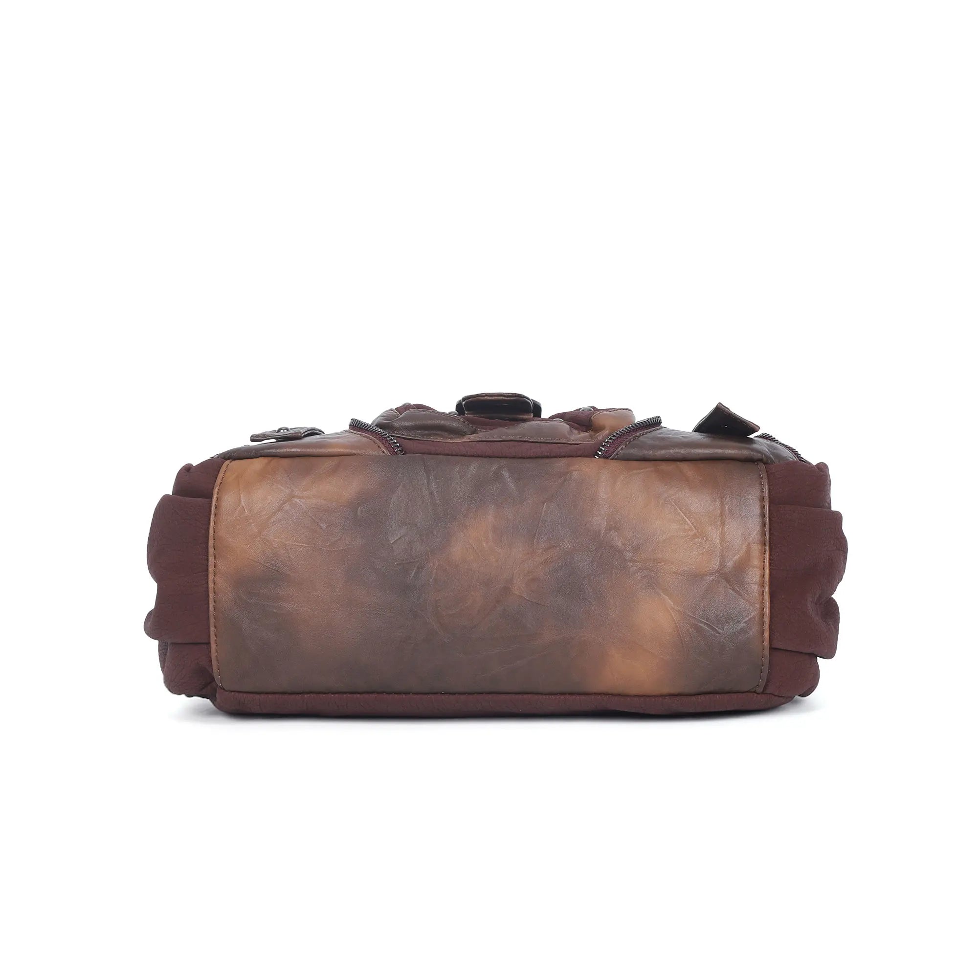 Vintage Utility Organizer Shoulder Bag