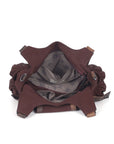 Vintage Utility Organizer Shoulder Bag