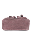 Vintage Utility Multi-Pocket Denim Baguette Bag