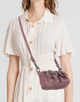 Vintage Utility Multi-Pocket Denim Baguette Bag