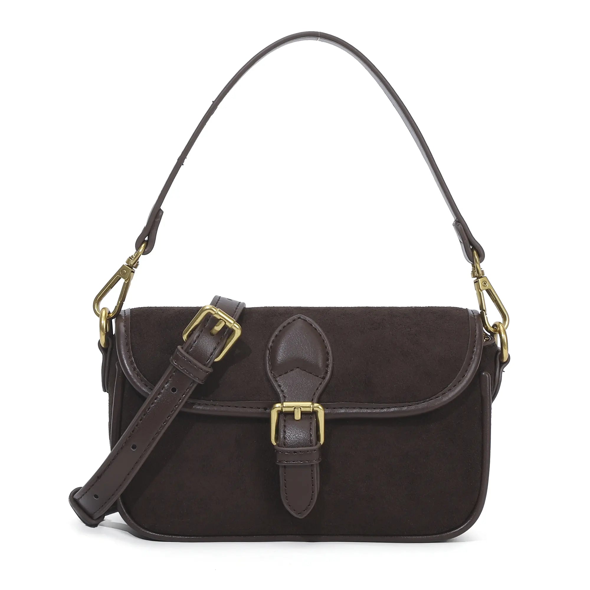 Mini Suede Convertible Shoulder Bag