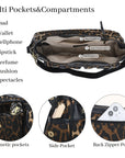 Small Shoulder Bag with Front Pockets and Chain Details
