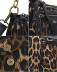 Small Shoulder Bag with Front Pockets and Chain Details