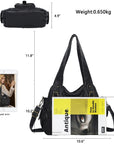 Large Multi-Pocket Convertible Hobo Bag