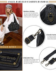 Large Multi-Pocket Convertible Hobo Bag