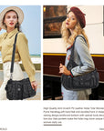 Large Multi-Pocket Convertible Hobo Bag
