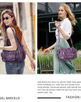 Tie-Dye Multi-Zip Hobo Shoulder Crossbody Bag