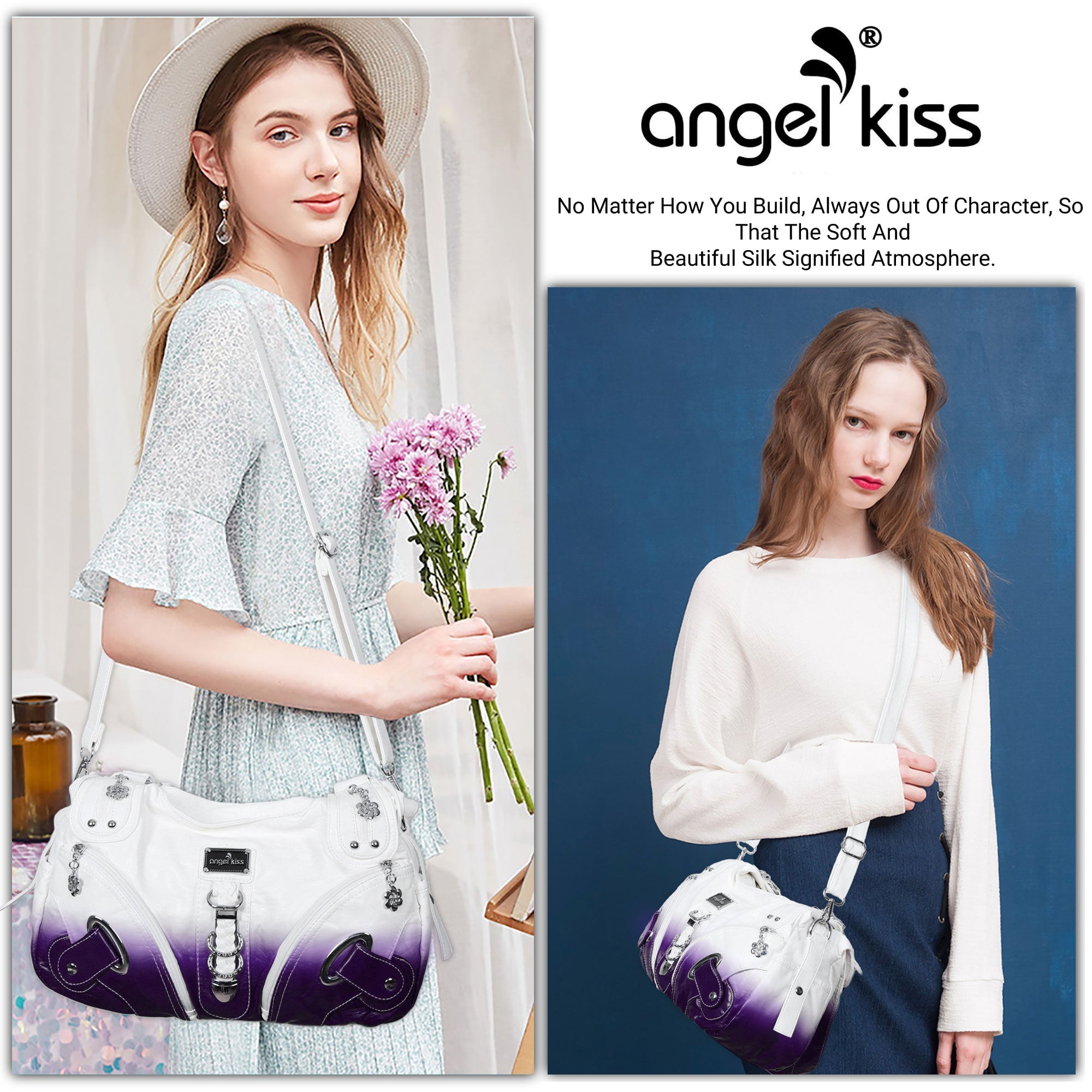 Hobo tie-dye roomy Shoulder Handbag-Angelkiss Bag