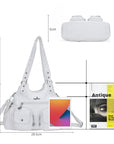 Tie-Dye Bag Womens Y2K Hobo Purse Faux Leather