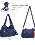 Women  handbag with High Quality Washed PU Multi Purpose tote bag-Angelkiss Bag