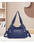 Women  handbag with High Quality Washed PU Multi Purpose tote bag-Angelkiss Bag