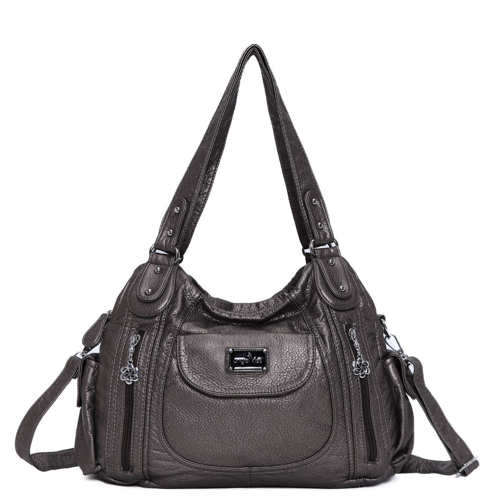 Women  handbag with High Quality Washed PU and Multi-pack-Angelkiss Bag