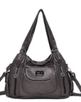 Women  handbag with High Quality Washed PU and Multi-pack-Angelkiss Bag