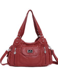 Women  handbag with High Quality Washed PU and Multi-pack-Angelkiss Bag