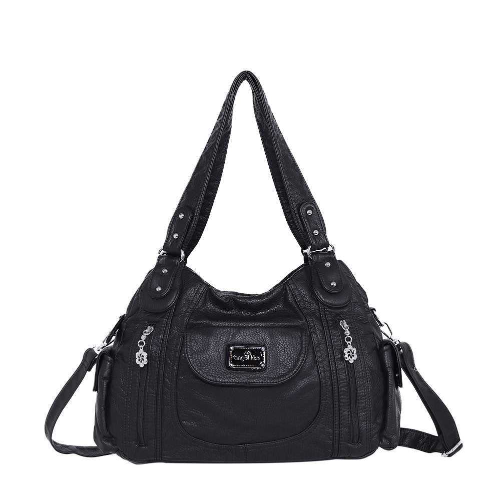 Women  handbag with High Quality Washed PU and Multi-pack-Angelkiss Bag