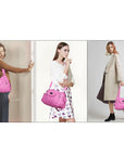 Women  handbag with High Quality Washed PU Multi Purpose tote bag-Angelkiss Bag