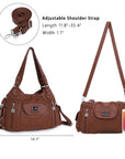 Women  handbag with High Quality Washed PU Multi Purpose tote bag-Angelkiss Bag