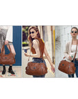 Women  handbag with High Quality Washed PU Multi Purpose tote bag-Angelkiss Bag