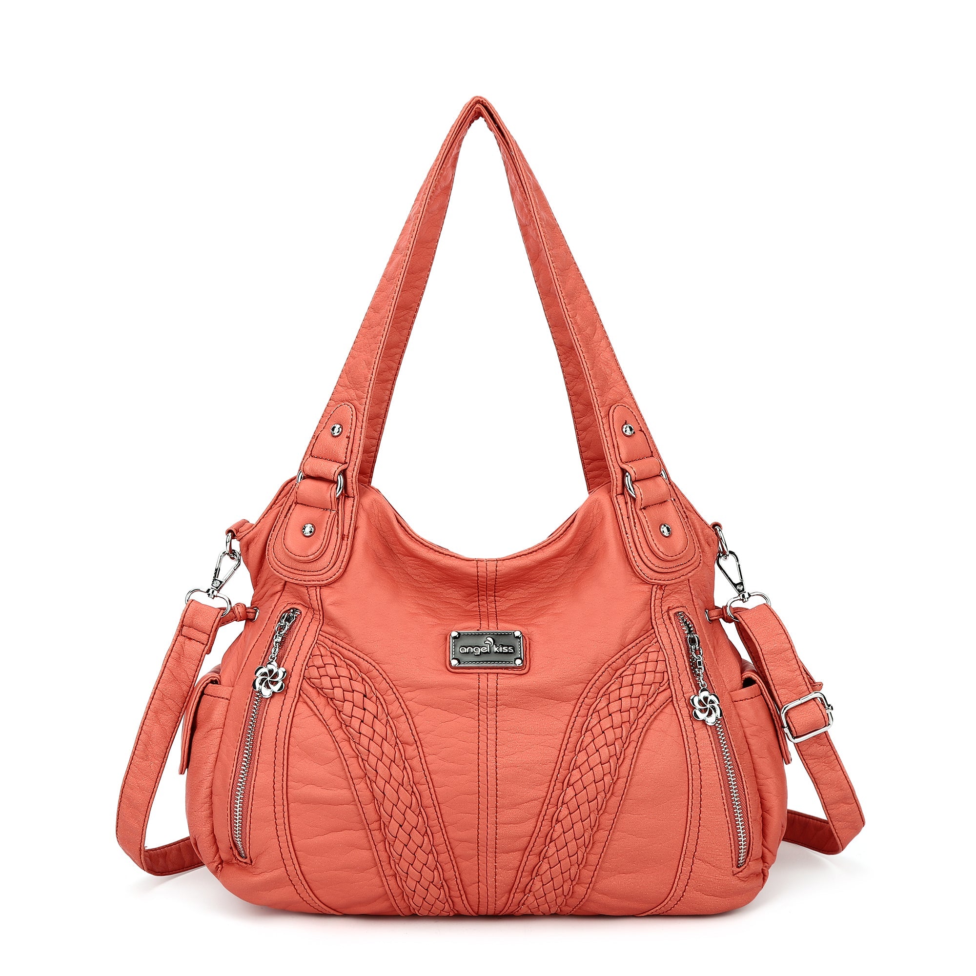 washed roomy Daily women Waterproof unique hobo handbag-Angelkiss Bag